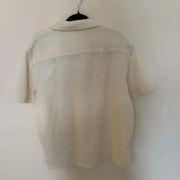 Denim & Flower Ricky Singh Textured Knit Short Sleeve Camp Shirt - Picture 5 of 5